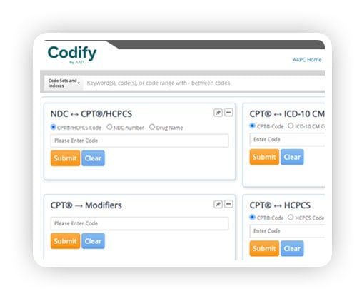 Codify's dashboard preview for code crosswalks